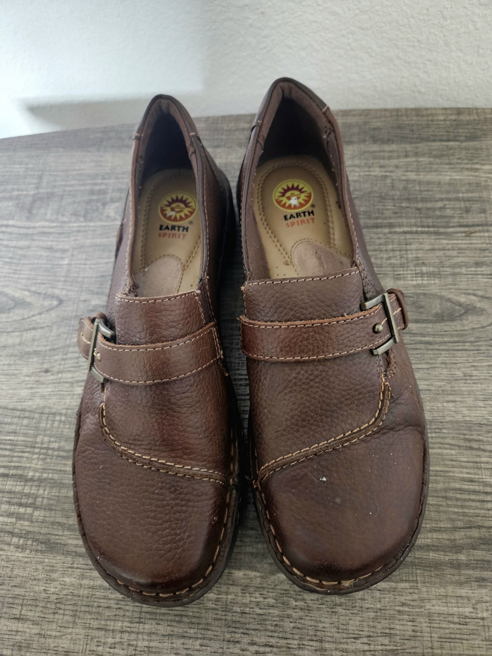 Earth Spirit Women's Brown Slip-On Casual Loafers